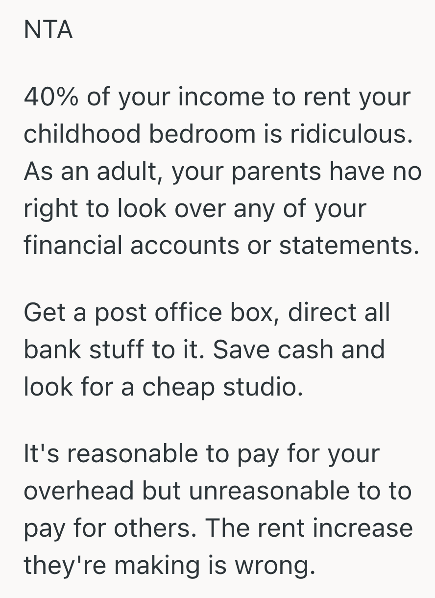 Screenshot 2025 07 13 at 6.07.04 AM He Paid His Parents A Lot Of Money To Rent His Childhood Bedroom, But Now Avoids Paying Rent By Not Telling Them He Got A New Job